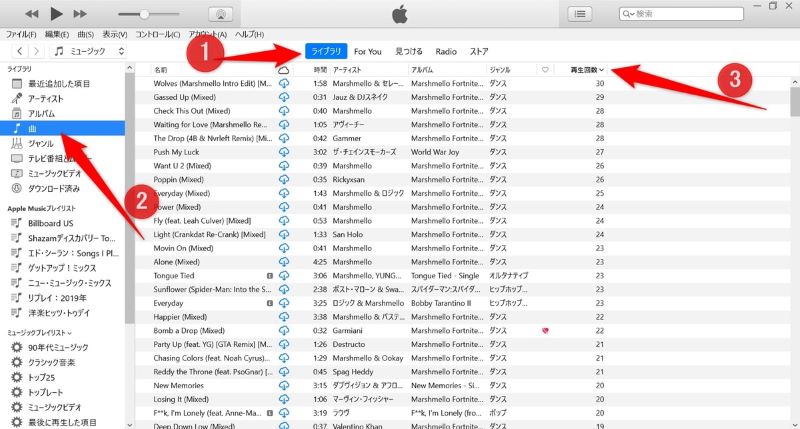 Überprüfen Sie die Wiedergabeanzahl auf iTunes